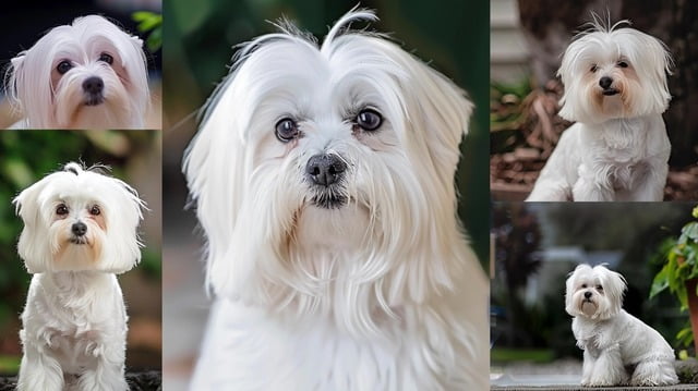 Some Maltese dogs exhibit subtle differences in their appearance.