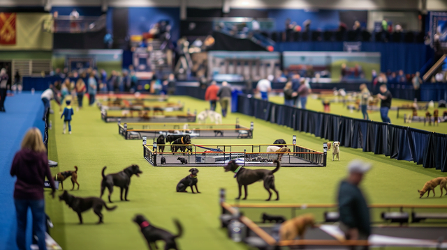 A dog competition