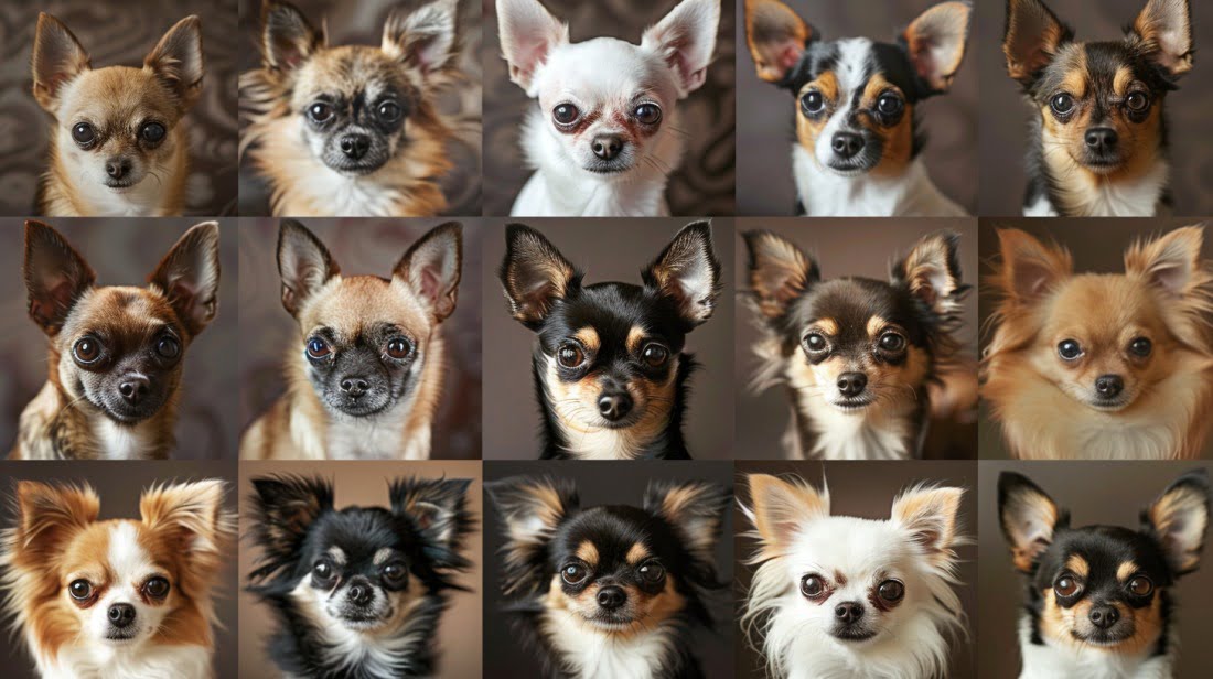 A montage of adorable Chihuahua mixes