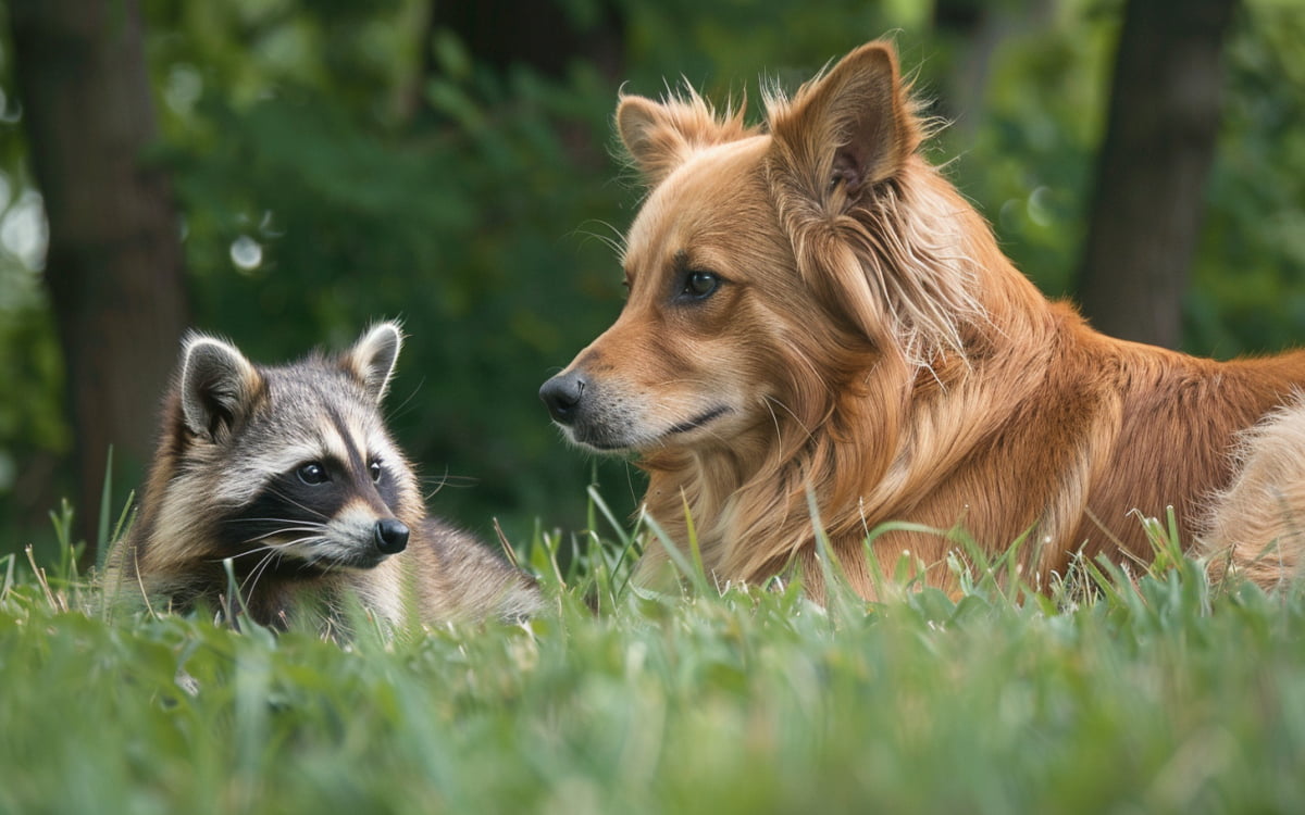do raccoons attack dogs