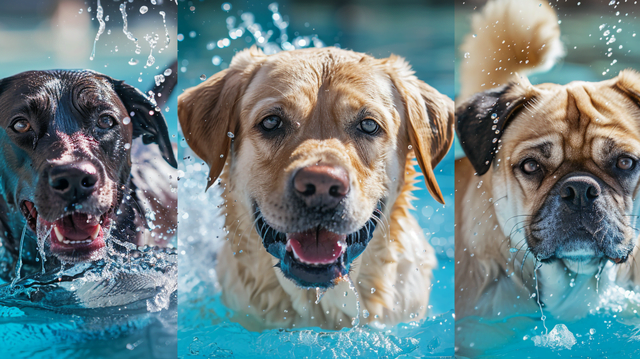 Built for swimming vs. Built for cuddles – but both can have fun in the water