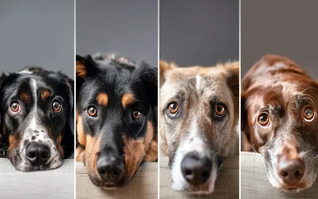 Dogs show different signs of anxiety