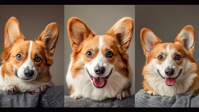Illustration: A Corgi at different life stages