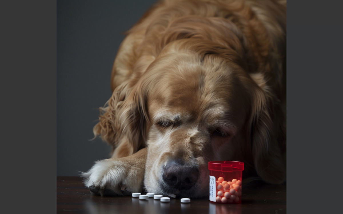 Image of Dog Taking Medication