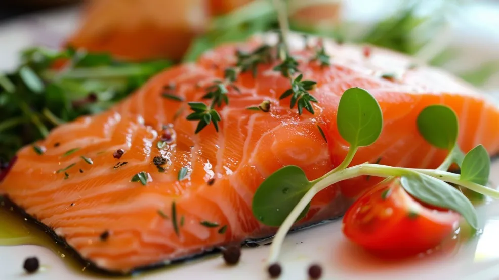 Salmon is rich in omega3