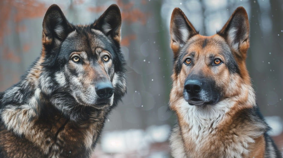 The domestic dog and the wolf