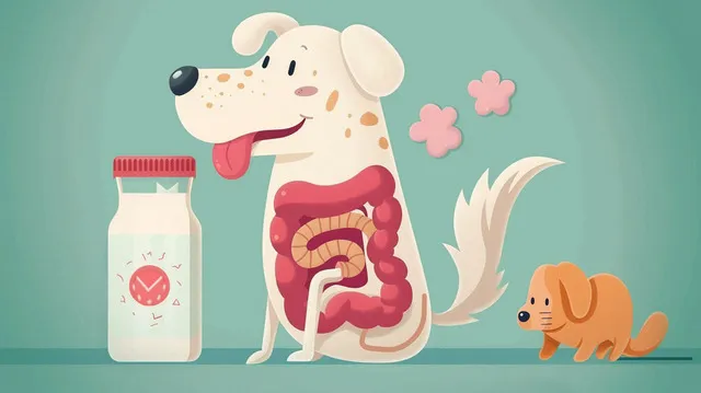 Dog's digestive system and milk