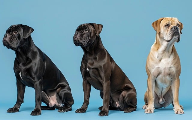 Illustration: Different Bulldog Lab Mix bodies