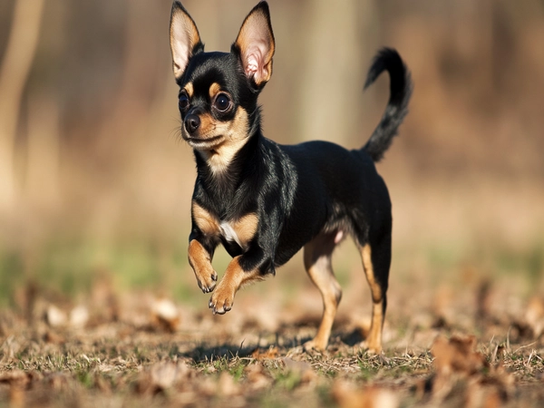 A Chipin navigating an agility course, demonstrating its athleticism