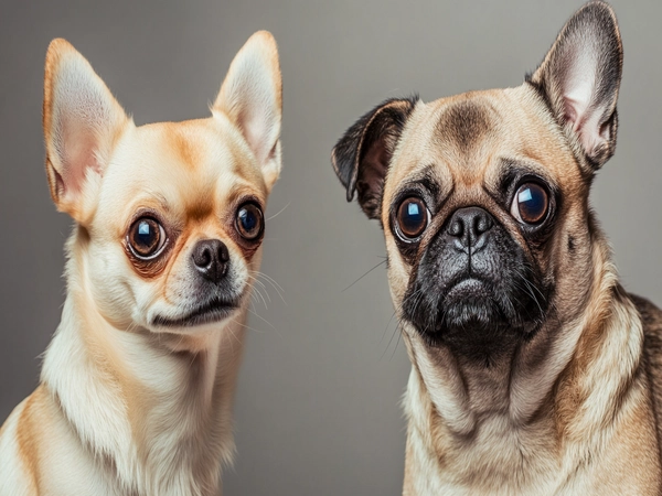 Chihuahua and Pug