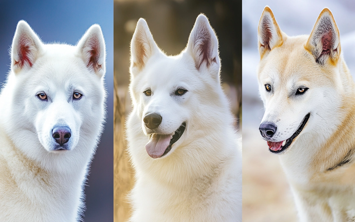 Collage of various Korean dog breeds