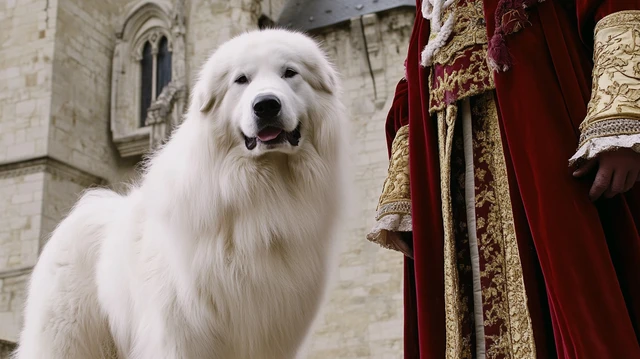 From noble protector to steadfast guardian of the Pyrenees, the Great Pyrenees has long stood by the side of French royalty and shepherds alike, a symbol of loyalty and heritage.