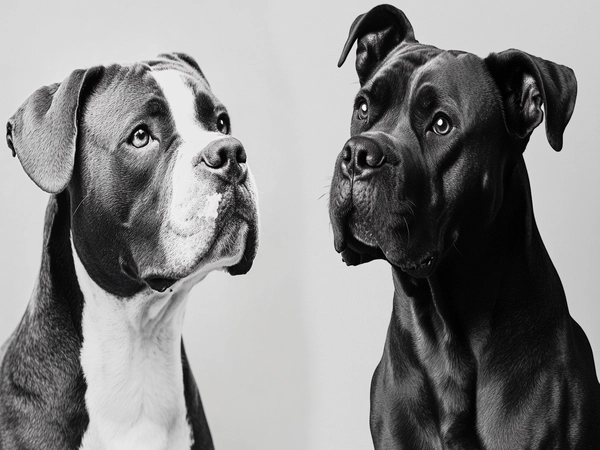 Historical images of the American Pit Bull Terrier and Cane Corso