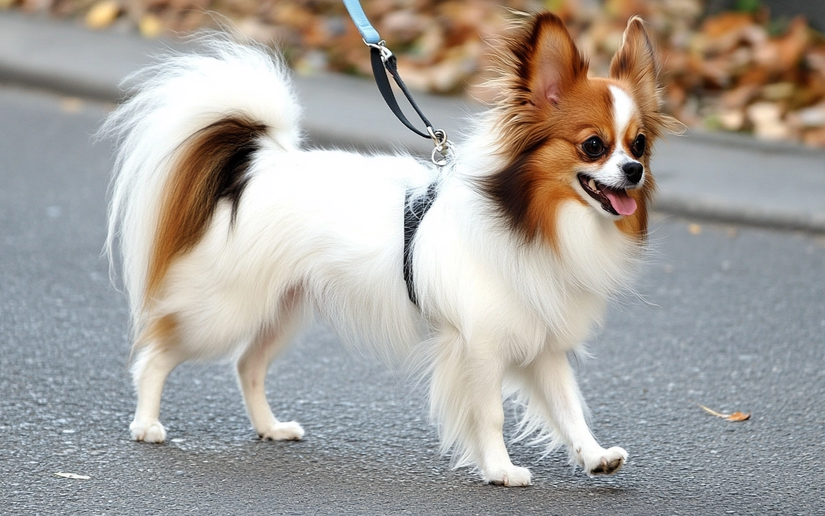 Mi-Ki dog breed enjoying a walk