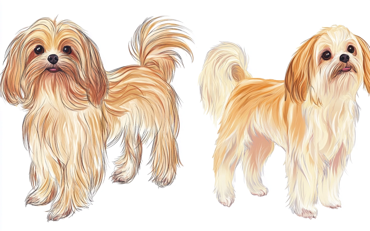 two coat types of the Mi-Ki dog breed