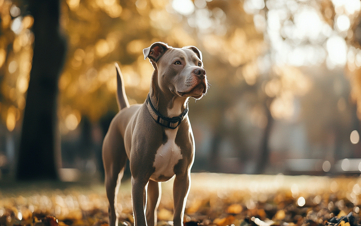 grey Pitbull